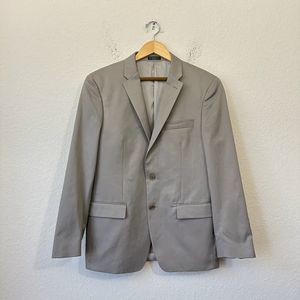 JOHN VARVATOS STAR USA Premium Tailored Single Needle Blazer Taupe
